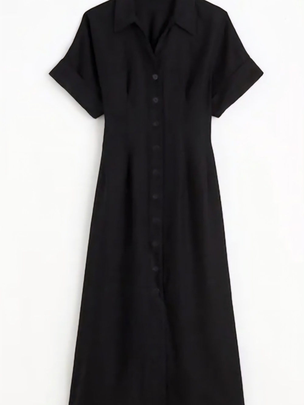 Madewell - Black Button-Front Shirt Dress- Small